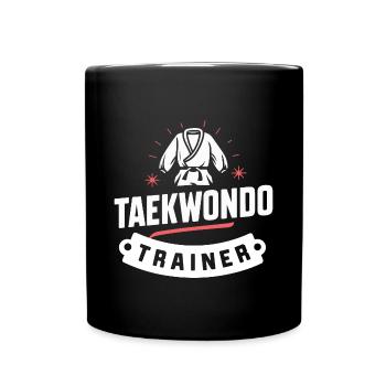 Taekwondo-Trainer Präsent Kampfsport Meister - Tasse einfarbig - Schwarz - Vorne