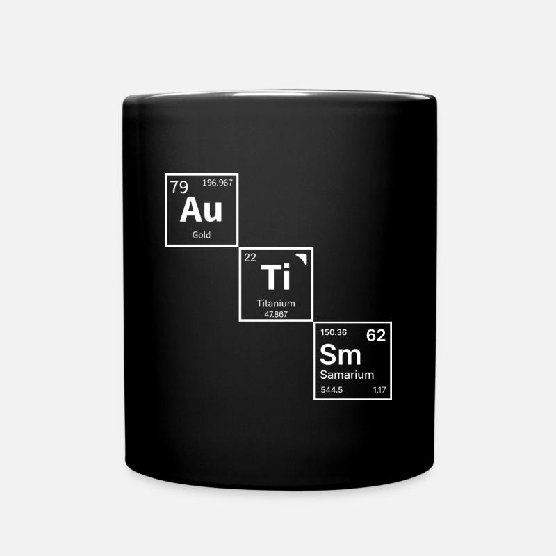 Autismus Periodensystem Geschenke - Tasse einfarbig - Schwarz