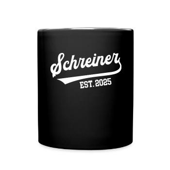 Schreiner 2025 Ausbildung Lehre Schreinerei Azubi - Tasse einfarbig - Schwarz - Vorne
