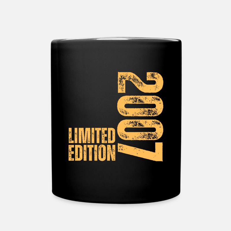 Limited Edition 2007 18. Geburtstag Geschenk - Tasse einfarbig - Schwarz