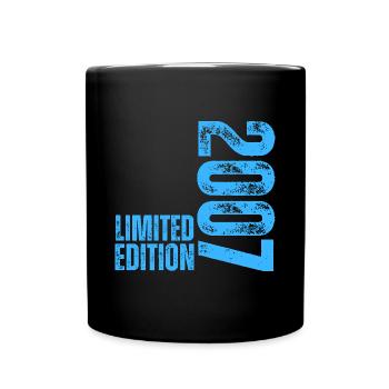 Limited Edition 2007 18. Geburtstag Geschenk - Tasse einfarbig - Schwarz - Vorne
