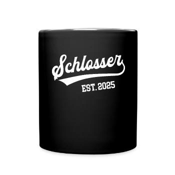 Schlosser 2025 Ausbildung Beruf Schlosserei Azubi - Tasse einfarbig - Schwarz - Vorne