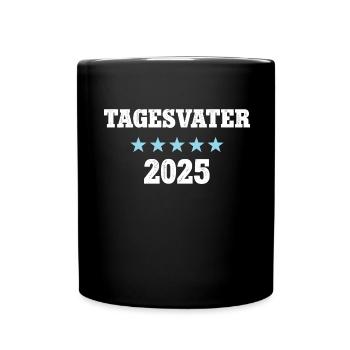 Tagesvater Erzieher Kindergärtner Geburtstag - Tasse einfarbig - Schwarz - Vorne