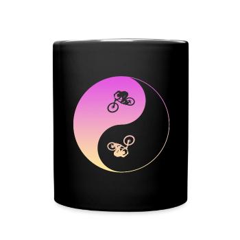 biken - Tasse einfarbig - Schwarz - Vorne