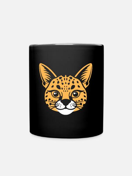 Serval - Tasse einfarbig - Schwarz