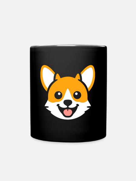 Corgi - Tasse einfarbig - Schwarz