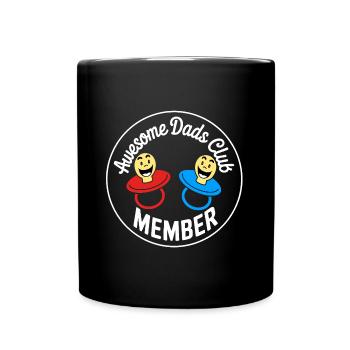 Awesome Dads Club Member of the Dads' Club - Full Colour Mug - black - Front