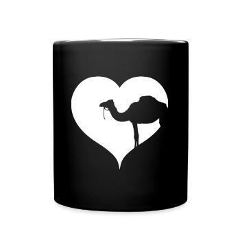 Heart Dromedary - Full Colour Mug - black - Front