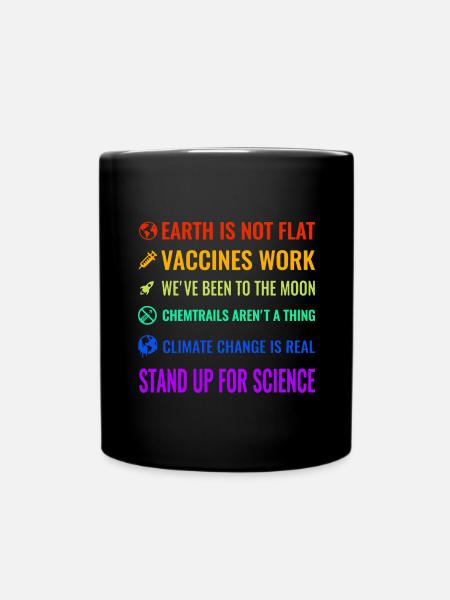 Stand Up For Science Shirt - Full Colour Mug - black