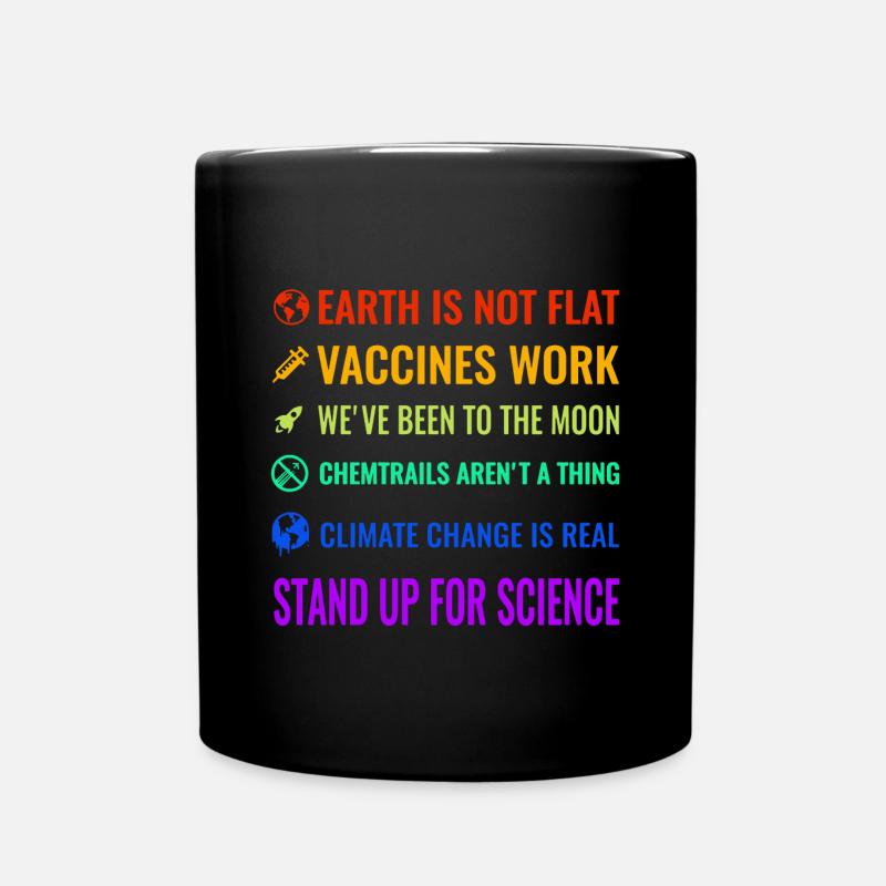 Stand Up For Science Shirt - Full Colour Mug - black