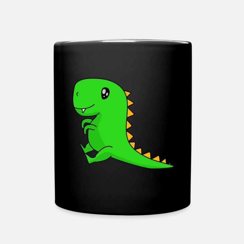Dinosaurier - Tasse einfarbig - Schwarz