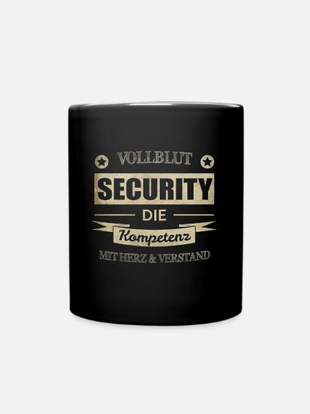 Security Spruch - Tasse einfarbig - Schwarz