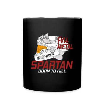 Full Metal Spartan White Edition - Mug uni - noir - Devant