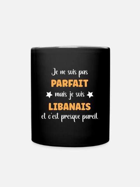 Je ne suis pas parfait mais Libanais - Mug uni - noir