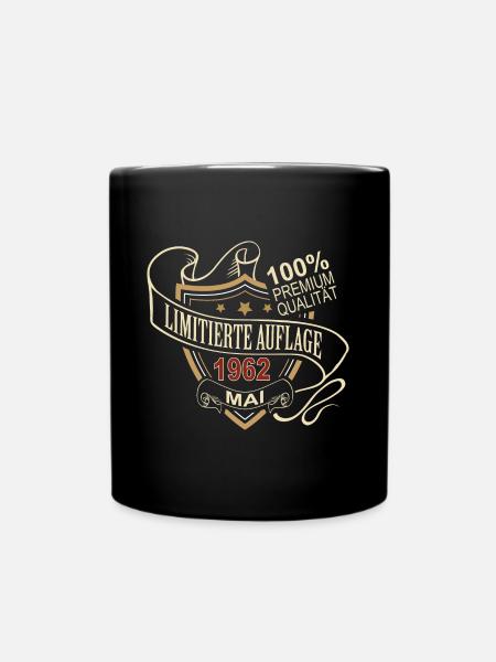 Geburtstag Jahrestag limitierte Auflage Mai 1962 - Tasse einfarbig - Schwarz