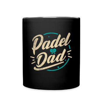 Padel Papa Joueur de Padel Padeltenni Père Papa - Mug uni - noir - Devant