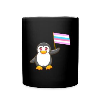 Gay Pride Antarctique Animal Pingouin Bigender LGBT - Mug uni - noir - Devant
