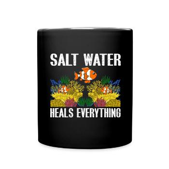 Plongeurs en eau salée Plongée Biologiste marin Sea Ozea - Mug uni - noir - Devant
