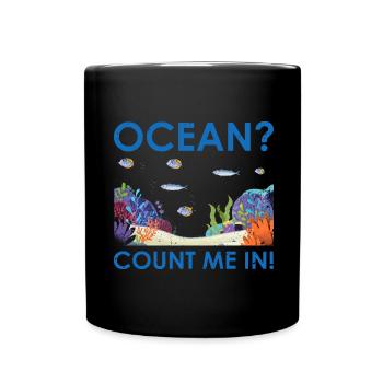 Ocean Zooologist Marine Biologist Marine Marine Biology - Full Colour Mug - black - Front