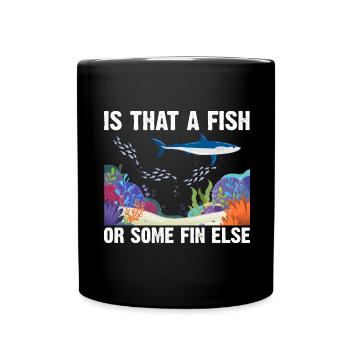 With Dolphins Swimming Dolphin Ocean Sea Mammal - Full Colour Mug - black - Front