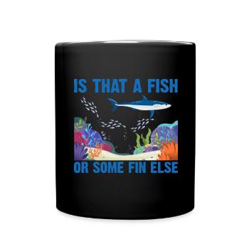With Dolphins Swimming Dolphin Ocean Sea Mammal - Full Colour Mug - black - Front