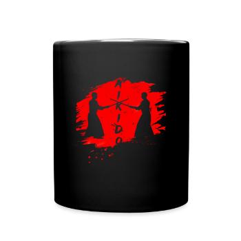 Aikido Master Fighters Martial Arts Coach Fight - Full Colour Mug - black - Front