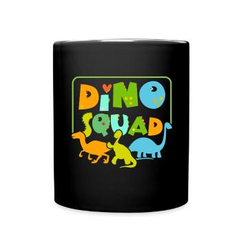 Dino Squad Future Paleontologist Dinosaur Di - Full Colour Mug - black - Front