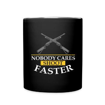 Conception de chasse au canard drôle Conception de chasseurs de canards de chasse - Mug uni - noir - Devant