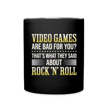 Zocker Spruch Pro Gaming - Tasse einfarbig - Schwarz - Vorne