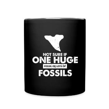 Paleontologist Designs Fossil Hunter Student - Full Colour Mug - black - Front