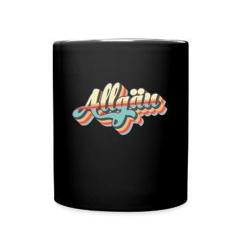 Allgäu - Tasse einfarbig - Schwarz - Vorne