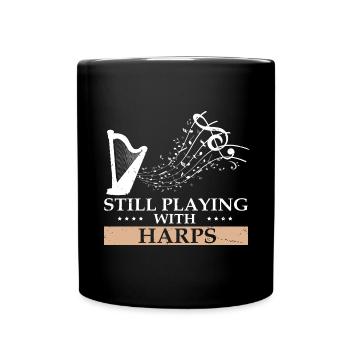 Conceptions de joueurs de harpe pour les conceptions de joueurs de harpe - Mug uni - noir - Devant