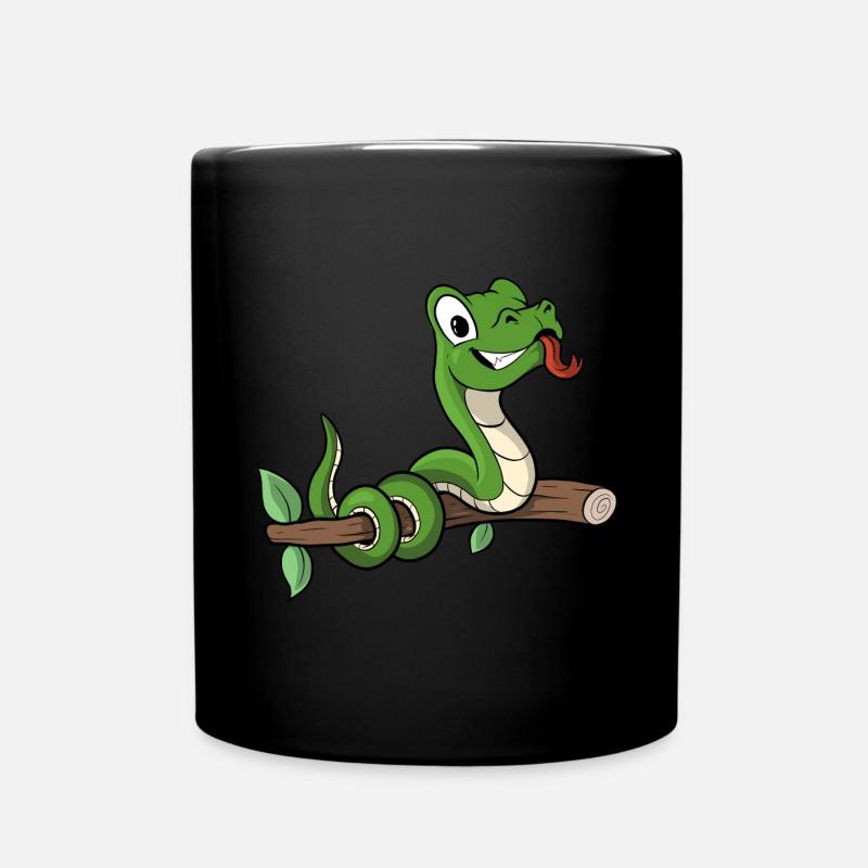 Animal Animal Motif Drôle Serpent - Mug uni - noir