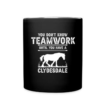 Conception Clydesdale pour clydesdale Riders - Mug uni - noir - Devant