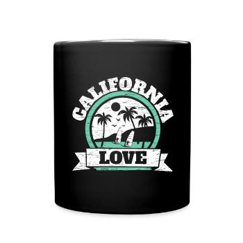 California Love USA État d’Amérique Californien - Mug uni - noir - Devant