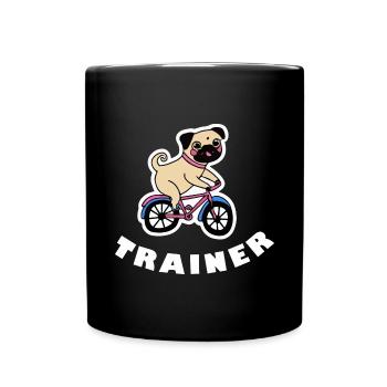 Dresseur de carlin Chien Chiot - Mug uni - noir - Devant