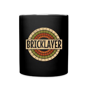 Construction work Bricklayer Profession Bricklayer - Full Colour Mug - black - Front
