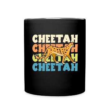 Cheetah Whisperer Wildlife Keeper - Full Colour Mug - black - Front
