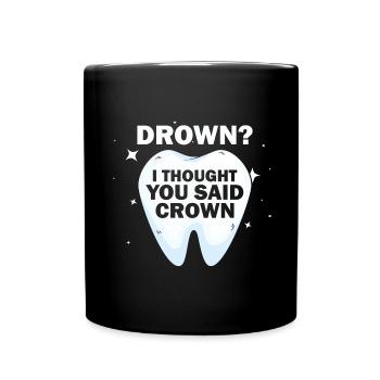 Orthodontic technician and dental laboratory - Full Colour Mug - black - Front