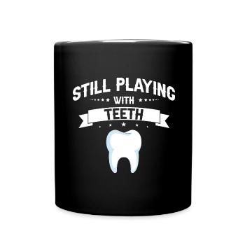Laboratoire dentaire et technologie dentaire pour cliniques dentaires - Mug uni - noir - Devant