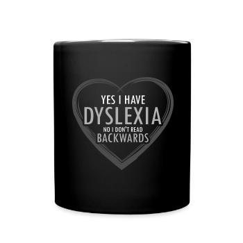Dyslexia Teacher for Legathenia Therapists - Full Colour Mug - black - Front