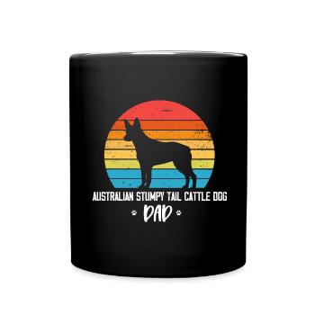Australian Stumpy Tail Cattle Dog - Tasse einfarbig - Schwarz - Vorne