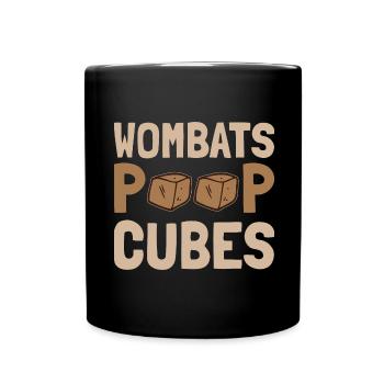 Drôle de dicton wombat australien - Mug uni - noir - Devant