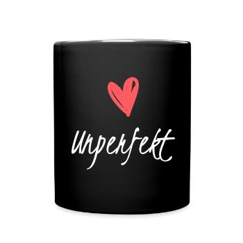 Unperfektes T-Shirt Lustiges Shirt für Männer, Fra - Tasse einfarbig - Schwarz - Vorne