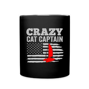 Catamaran Capitaine Voilier - Mug uni - noir - Devant