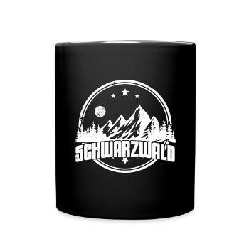 Schwarzwald Schwarzwaldmädel Bollenhut Damen - Tasse einfarbig - Schwarz - Vorne