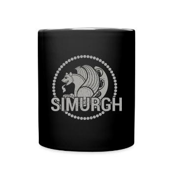 Faravahar Zoroastrianism Simurgh Persia - Full Colour Mug - black - Front