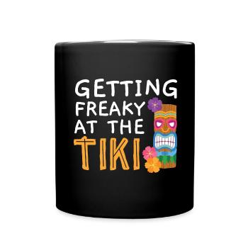 Devenez fou au Tiki Luau Party Tiki Bar - Mug uni - noir - Devant