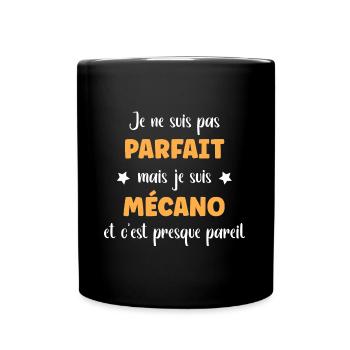 mécano - Mug uni - noir - Devant