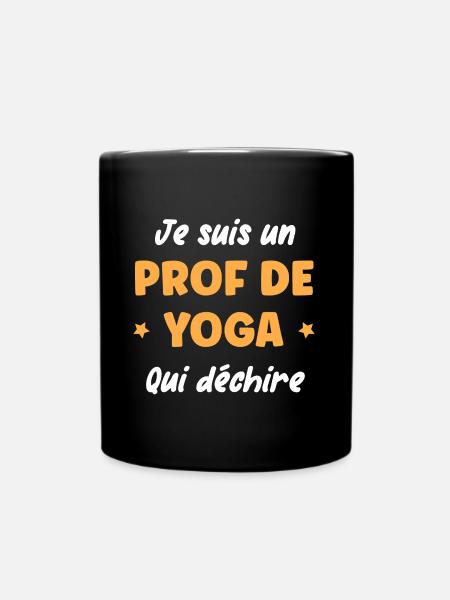 Prof de yoga - Mug uni - noir